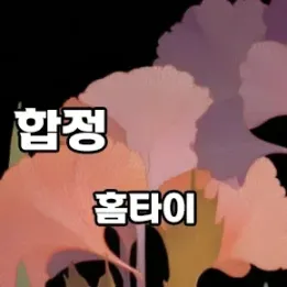 🌙 합정역 홈타이, 내 공간에서 누리는 감성 테라피